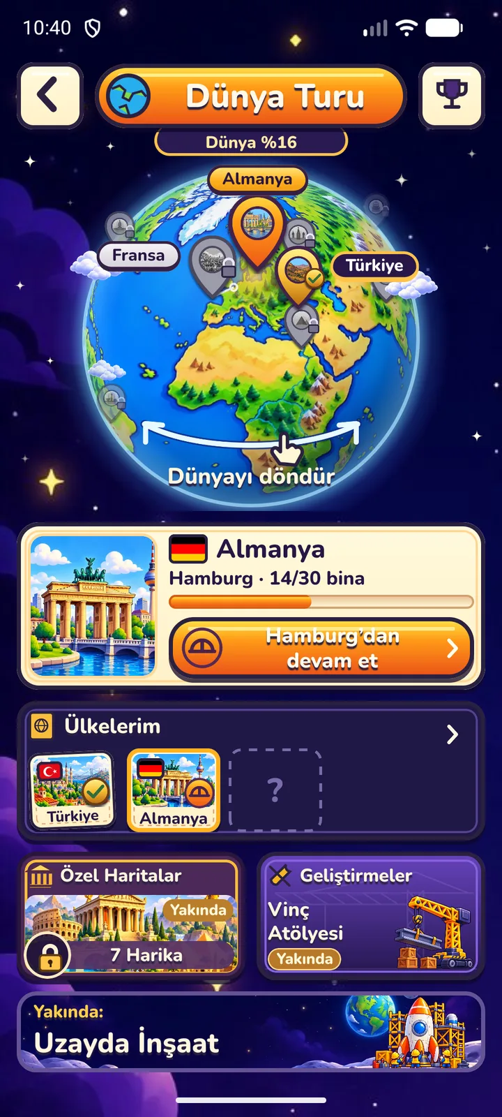 Stack the World ikinci ekran